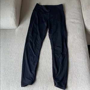Lululemon Leggings with Mesh Panel on Sides